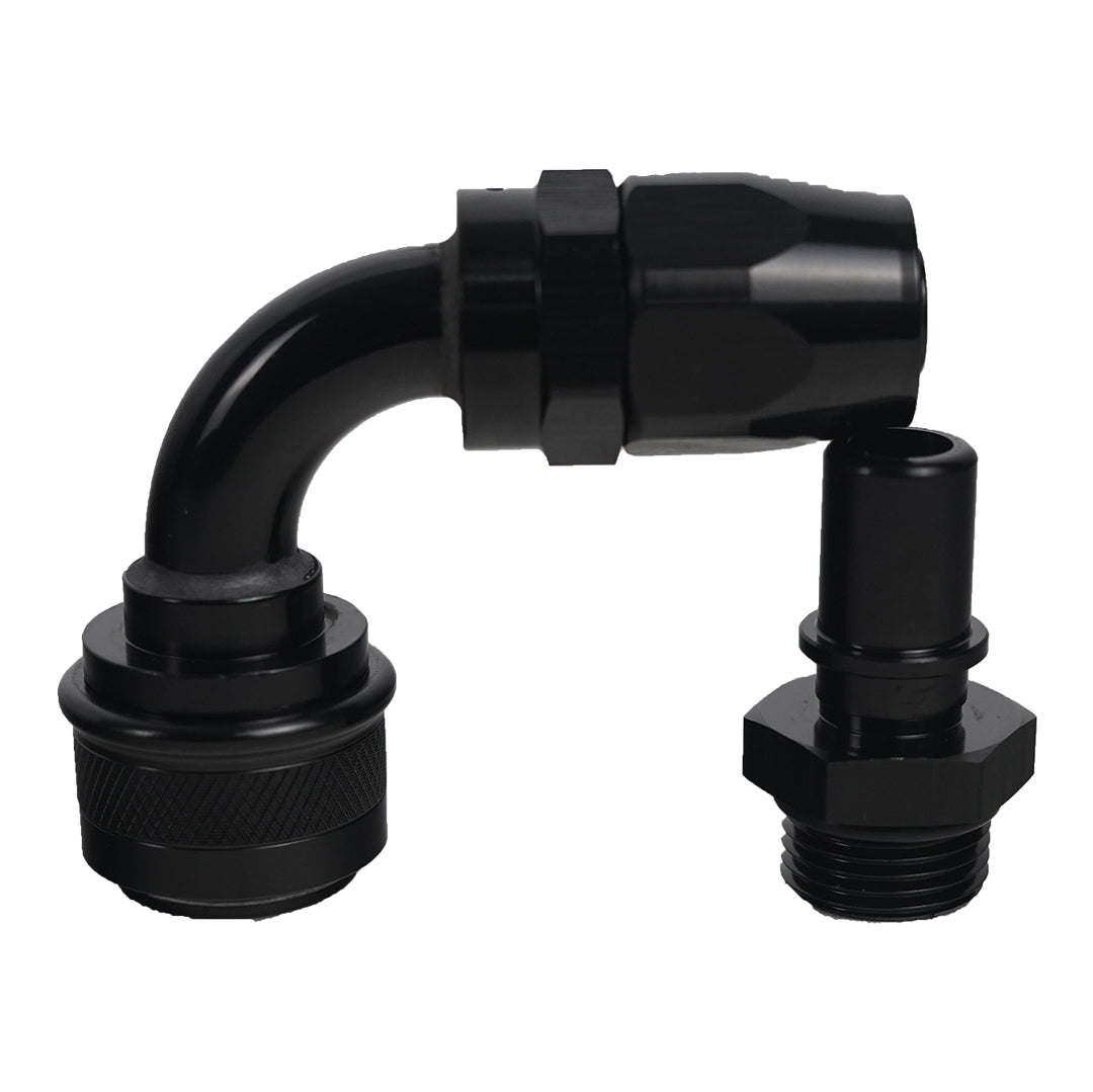 '-10AN Push-Lock Quick Release Fitting - 90 Degree - SpeedUpPerformance