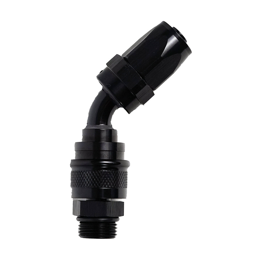 '-8AN Push-Lock Quick Release Fitting - 45 Degree - SpeedUpPerformance