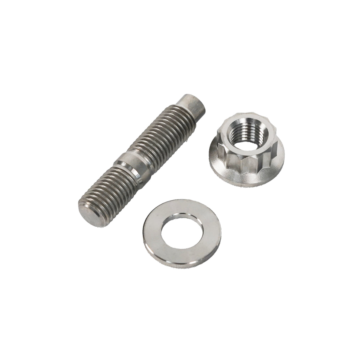 Titanium M8 x 1.25 x 45mm Stud with Washer and Nut