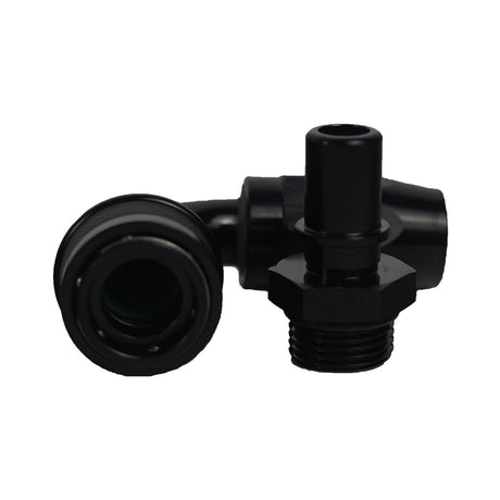 '-10AN Push-Lock Quick Release Fitting - 90 Degree - SpeedUpPerformance
