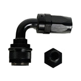 '-8AN Push-Lock Quick Release Fitting - 90 Degree - SpeedUpPerformance