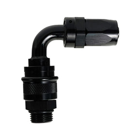 '-8AN Push-Lock Quick Release Fitting - 90 Degree - SpeedUpPerformance