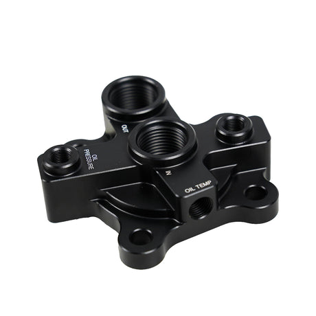 '-10AN Oil Block / Filter Relocation for Nissan RB20 RB25 RB26 RB30 - SpeedUpPerformance