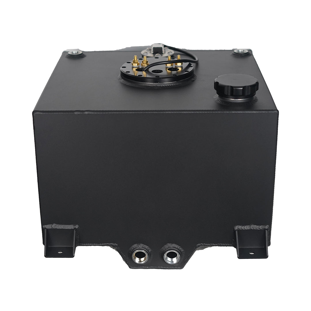 40 Litre Baffled Fuel Cell with Twin Pump Fuel Hanger - Black - SPEEDUPPERFORMANCE