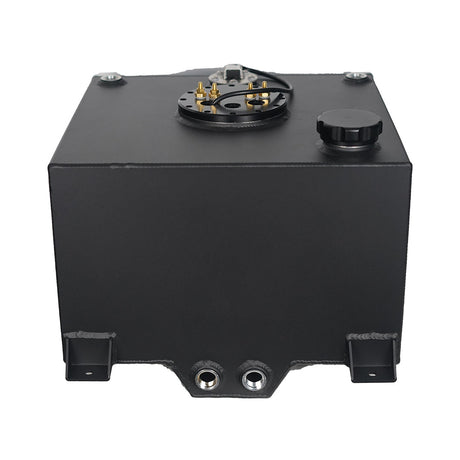 40 Litre Baffled Fuel Cell with Twin Pump Fuel Hanger - Black - SPEEDUPPERFORMANCE