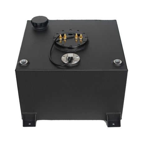 40 Litre Baffled Fuel Cell with Twin Pump Fuel Hanger - Black - SPEEDUPPERFORMANCE