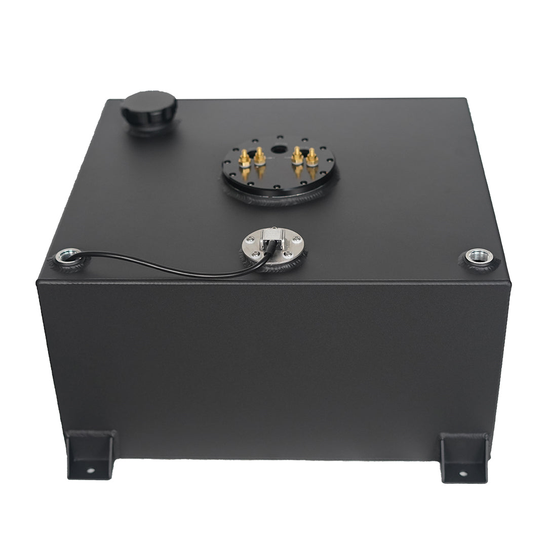 60 Litre Baffled Fuel Cell with Twin Pump Fuel Hanger - Black - SPEEDUPPERFORMANCE