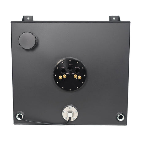60 Litre Baffled Fuel Cell with Twin Pump Fuel Hanger - Black - SPEEDUPPERFORMANCE
