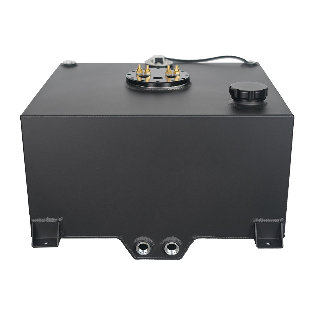 60 Litre Baffled Fuel Cell with Twin Pump Fuel Hanger - Black - SPEEDUPPERFORMANCE