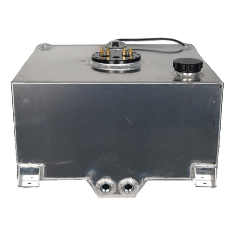 60 Litre Baffled Fuel Cell with Twin Pump Fuel Hanger - Silver - SPEEDUPPERFORMANCE
