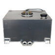 60 Litre Baffled Fuel Cell with Twin Pump Fuel Hanger - Silver - SPEEDUPPERFORMANCE
