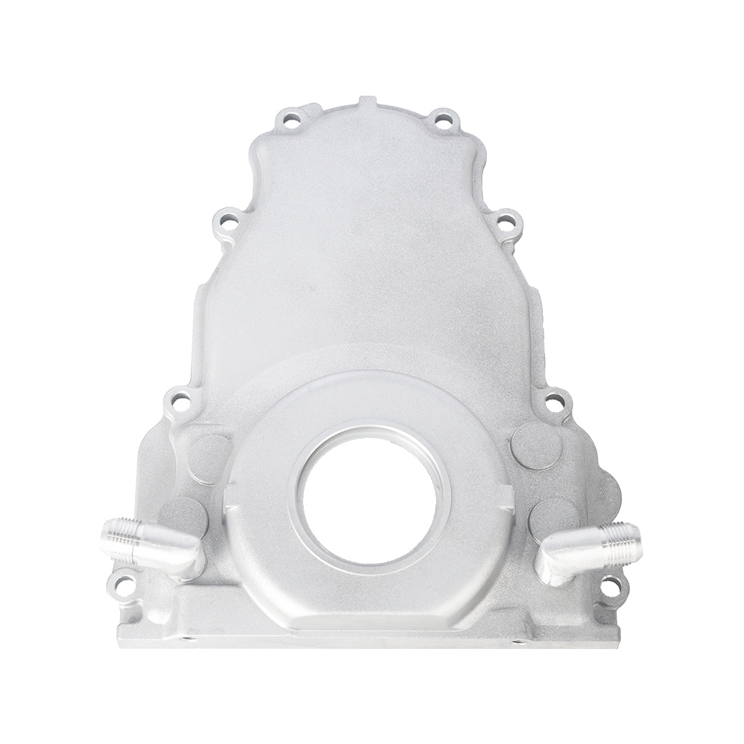 LS Series Twin-Turbo Oil Drain Timing Cover -10AN - LS1 & LS6