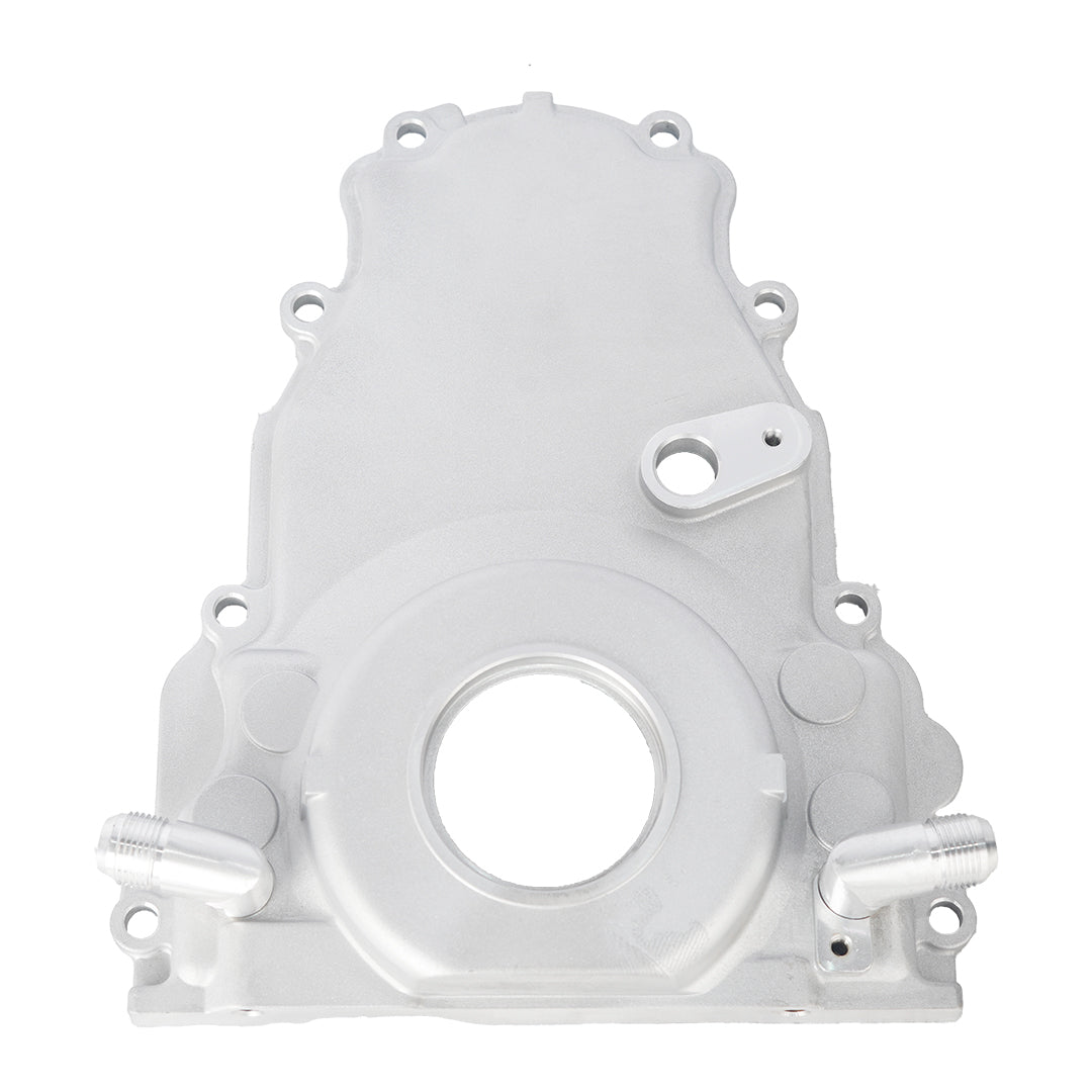 LS Series Twin-Turbo Oil Drain Timing Cover -10AN - LS2 & LS3