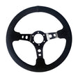 350mm Steering Wheel "The Drifter" - 80mm Deep Dish - Suede - SpeedUpPerformance