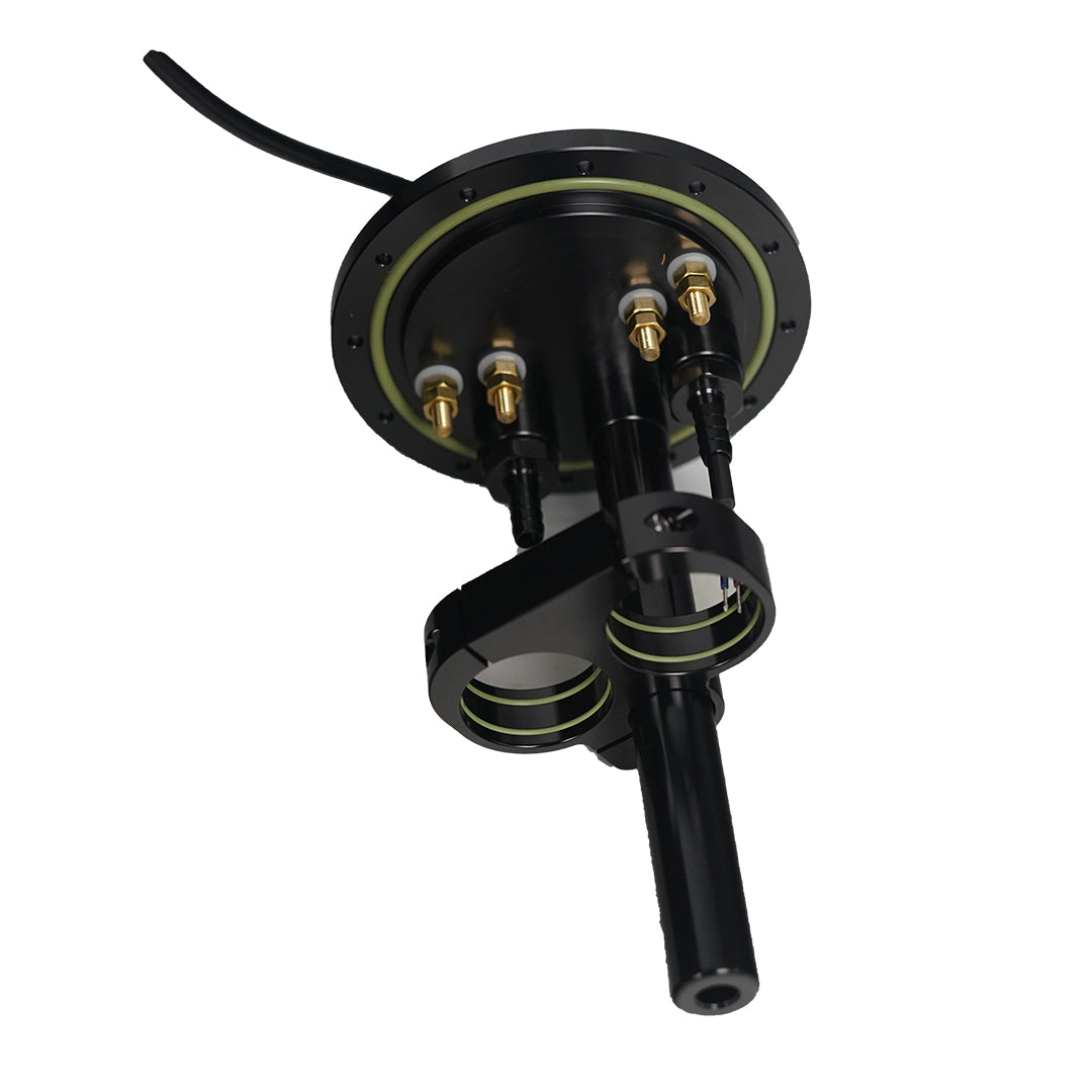 40 Litre Baffled Fuel Cell with Twin Pump Fuel Hanger - Black - SPEEDUPPERFORMANCE